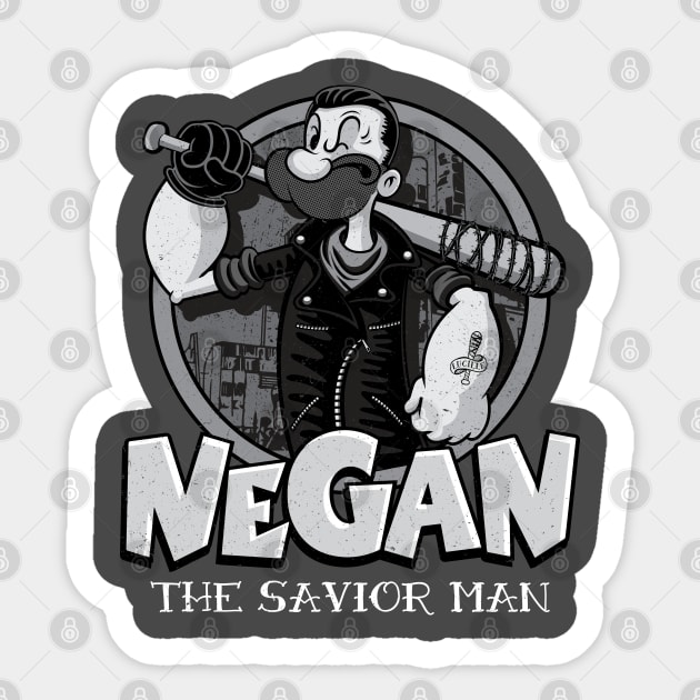 Negan The Savior Man (vintage) Sticker by Vitaliy_Klimenko